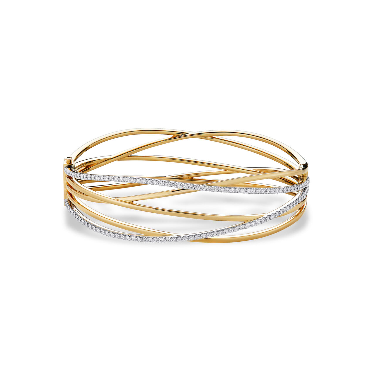 Birks Ros&eacute;e du Matin Diamond and Yellow Gold Bracelet image number 0